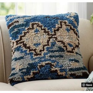 Pottery Barn Cape Handknotted pillow cover 26”